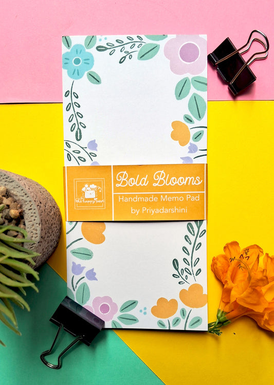 Bold Blooms DL Memo Pad