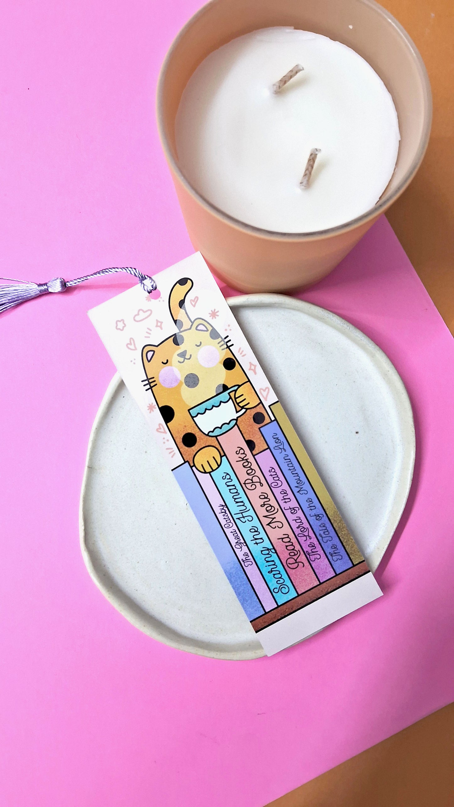 Reading Leopard Bookmark