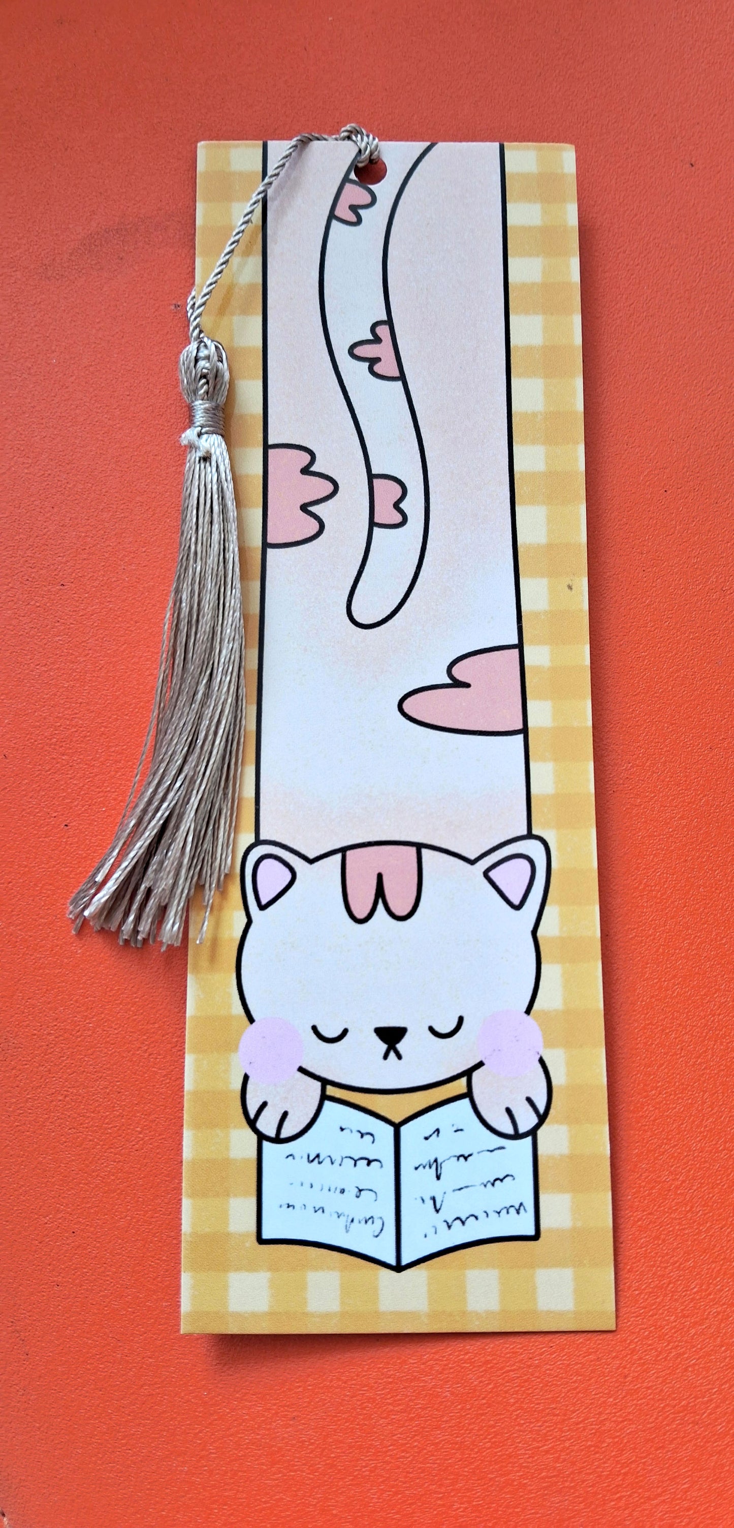 Reading Cat Bookmark