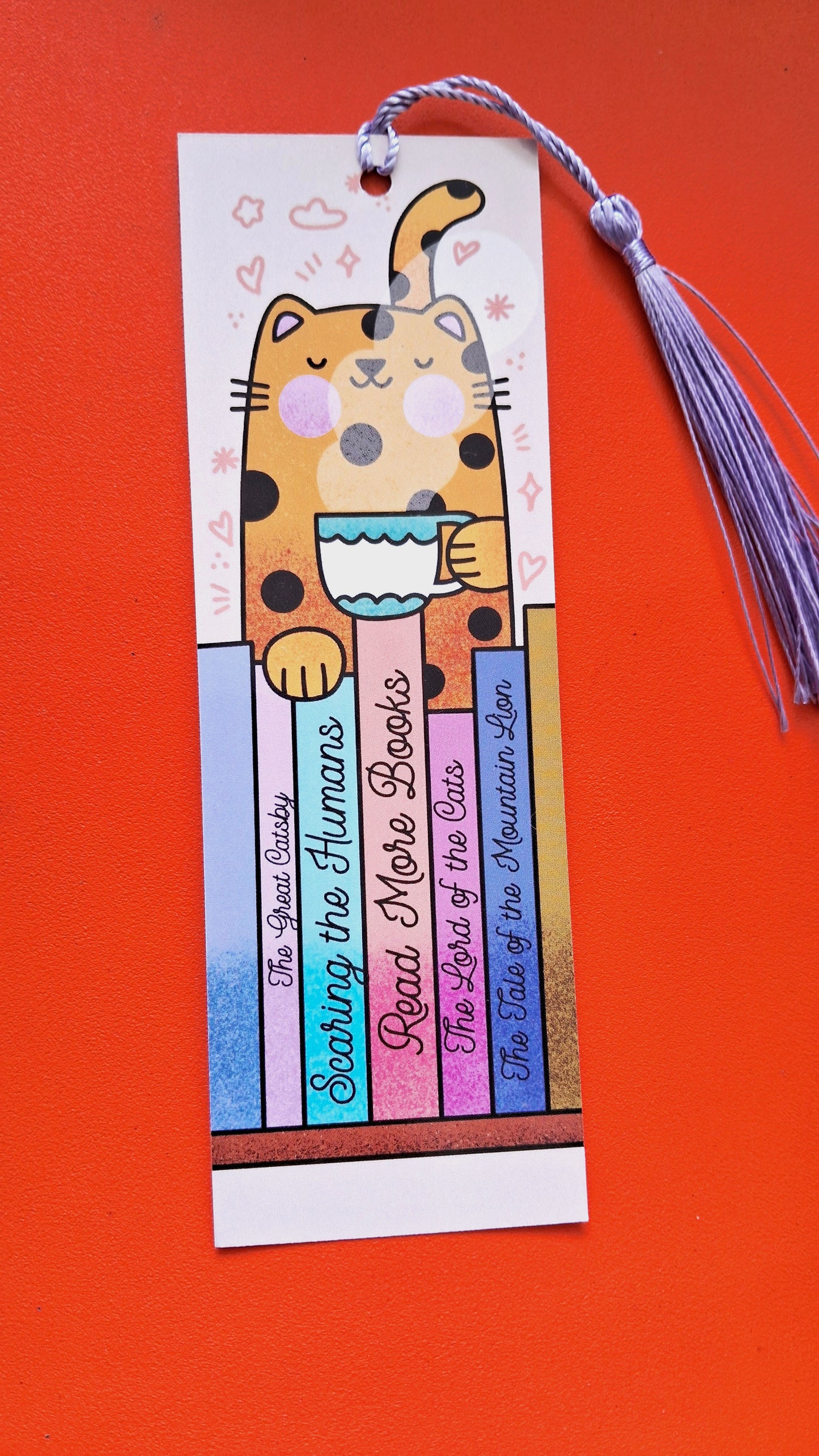 Reading Leopard Bookmark