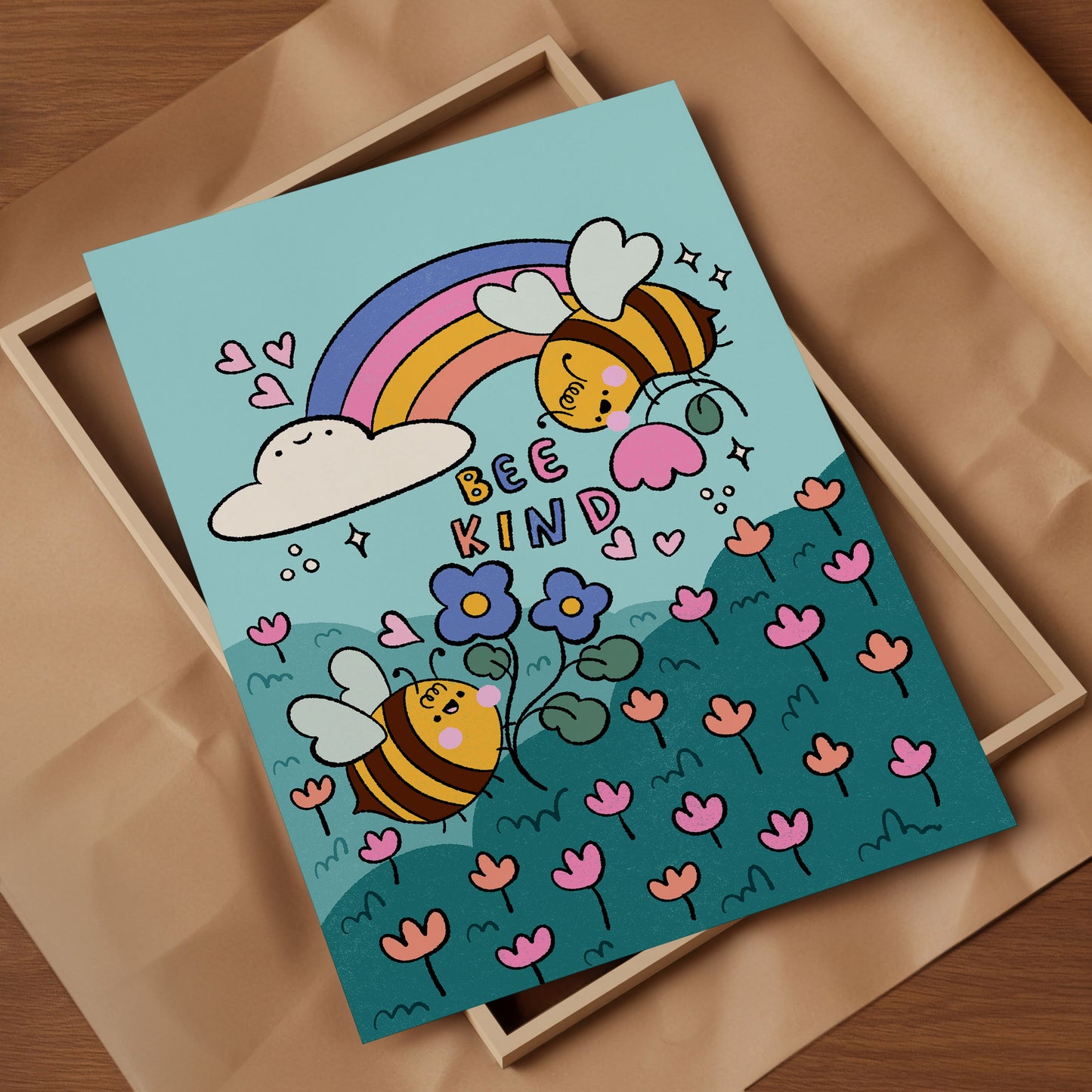 Bee Kind Art Print