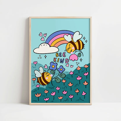 Bee Kind Art Print