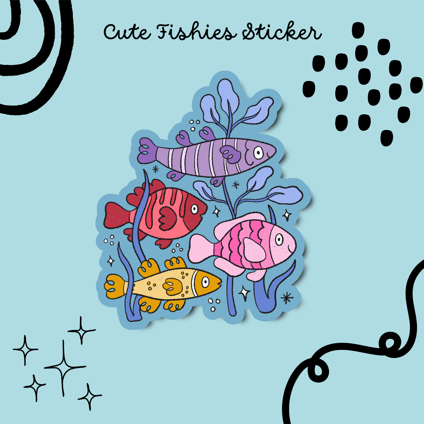 Cute Fishies Sticker